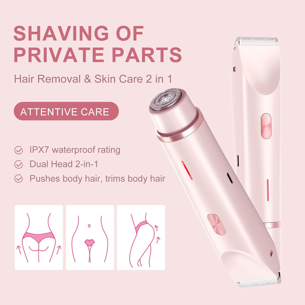 2 in 1 Dual Head Shaver